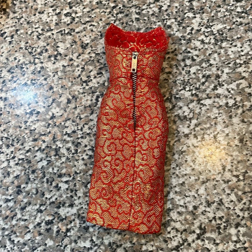 1960s vintage platinum blonde, Barbie doll / beautiful brocade 2 piece outfit - Picture 8 of 13